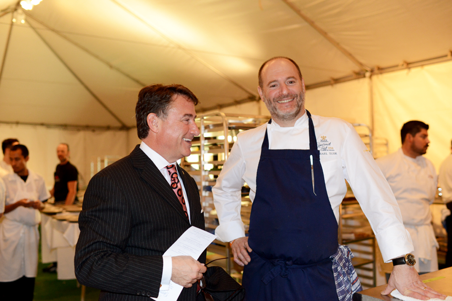 David Fink with Chef Michael Tusk